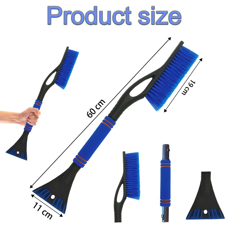 DONGSZQ Ice Scraper Car with Broom 2-in-1 Snow Brush Car,