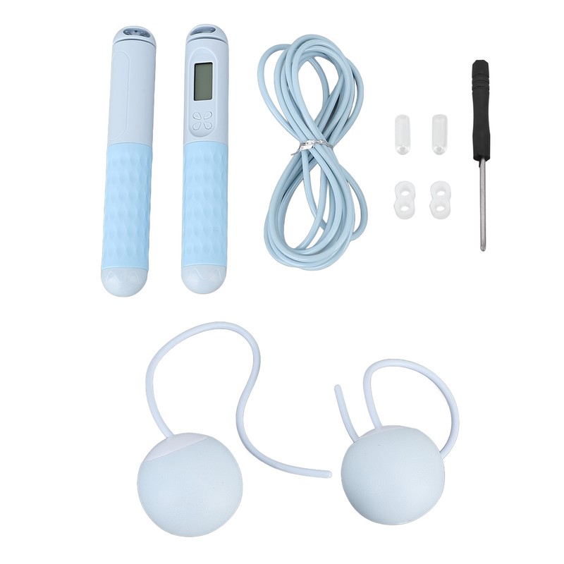 Cordless Jump Rope with Counter LCD Backlit Display Smart Weighted