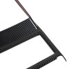 Car Cup Holder Frame Cover Carbon Fiber Pattern High Gloss