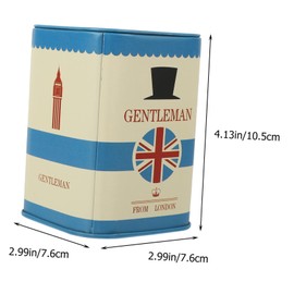 TOVINANNA Box Blade Storage Box Safety Razor Blade Bank Razor Travel Case Blade Disposal Container Blade Disposal Case for Salon Men Razor Blade Disposal Razor Blade Holder Blue Iron