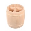COLLECTOR Wooden barrel-shaped kitchen organizer Utensil Crocks – Natural light