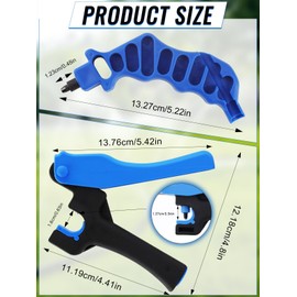 Rolcoassuns 2Pcs Drip Irrigation Tubing Hole Punch Tool Set, 2-in-One Drip Tube Hole Punch Fitting Insertion Tools for Easier 1/4" Inch Fitting & Emitter Insertion & 16/ 20mm PE Pipe