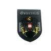 Austrian Crest Black Grey Airsoft Velcro PVC Patch