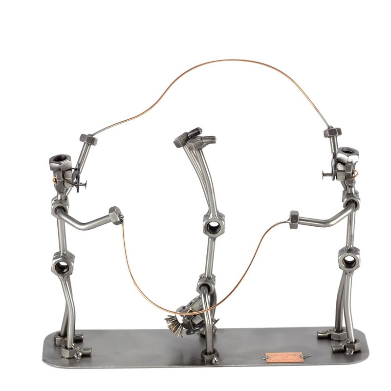 Steelman24 I Nuts and bolts sculpture Skipping Rope 3 People