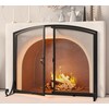Calidola Fireplace Screen with Doors, 35" W x 28" H,