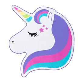 3C4G Unicorn Jumbo Beach Towel, 59" x 49", Rainbow