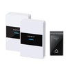Aigostar waterproof portable wireless bell set, doorbell kit, LED flashing,