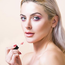 10 Pack Clear Mini Lip Gloss Tubes Empty Lip Balm Containers Lip Gloss Bottles for Lipstick Samples Makeup DIY Lip Gloss Tube with Wand 1.2ml Plastic Refillable Cosmetic Container for Travel (Black)