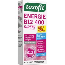 탁소피트 taxofit 에너지 B12 400 다이렉트 30정 4.5g Taxofit Energy B12 400 Direct 30 Tablets 4.5g