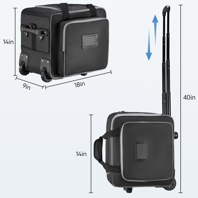 Undomip Speaker Bag with Wheels Compatible with Bose S1 Pro