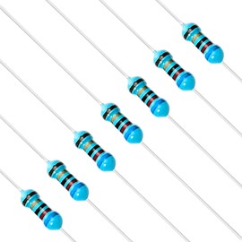 Chanzon 100pcs 1/4W (0.25W) 62 Ω ohm Metal Film Fixed Resistor 0.01 ±1% Tolerance 62R MF Through Hole Resistors Current Limiting Rohs Certificated