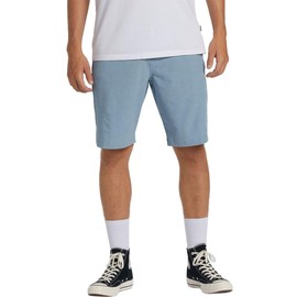 Billabong Crossfire Hybrid - Pantalón Corto para Hombre, Azul (Dusty Blue), 32
