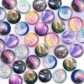 25PCS Space Bouncy Balls, Space Bouncy Balls Bulk 30mm Space Theme Bouncy Balls for Kids Party Favors, Gift Bag Filling