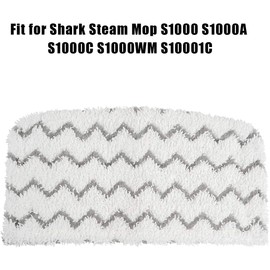 4 PCS Replacement Pads Accessory for Shark Steam Mop S1000, S1000A, S1000C, S1000WM, S1001C, Dirt Grip Pads, Microfiber Washable & Reusable