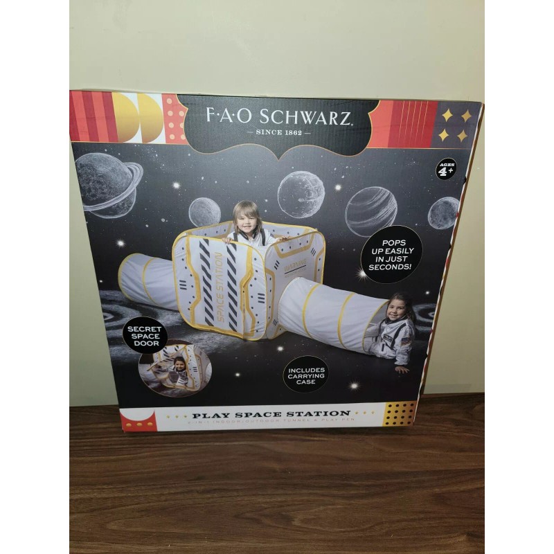 FAO Schwarz Aventure Tent Play Space Station Indoor Toy Kids