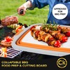 New Extra LARGE Collapsible BBQ Prep Tub with LOCKING LID