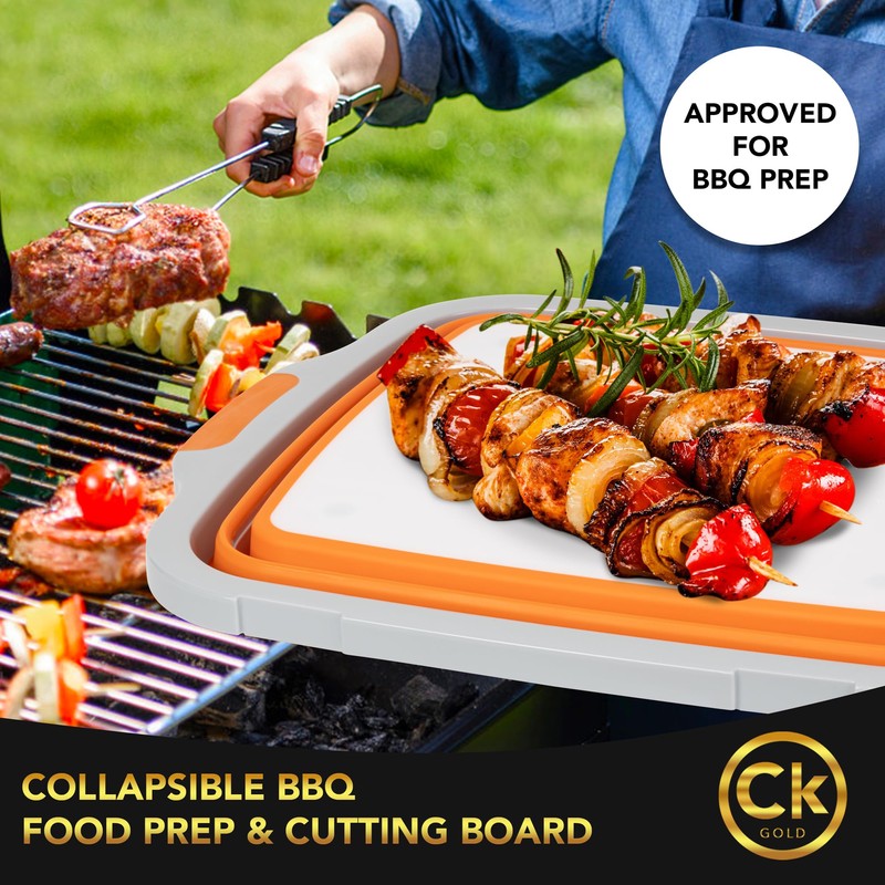 New Extra LARGE Collapsible BBQ Prep Tub with LOCKING LID