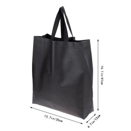 Cabilock Pack of 2 Storage Bag, Shopping Bag, Handbag, Folding Bag, Black, black