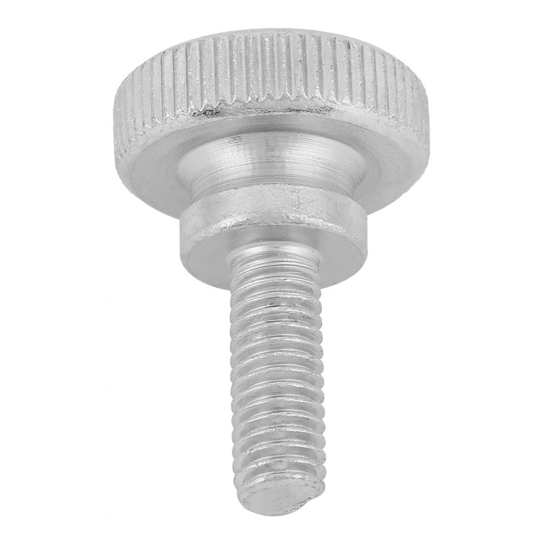 40pcs M6 Zinc Plated Carbon Steel Flat Knurled Head Bolts