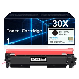30X High-Yield Black Toner Cartridge CF230X (with Chip, 1-Pack) 30X Black Toner Cartridge Remanufactured Replacement for HP 30X CF230X Compatible with Laser Pro M203, MFP M227fdn, M227fdw Printer