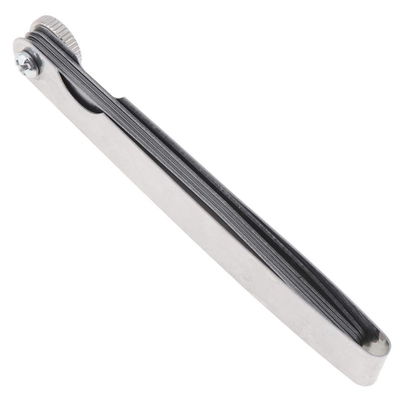 Gasea 17 Blades Stainless Steel Feeler Gauge Measuring Tool, 0.02-1.00mm