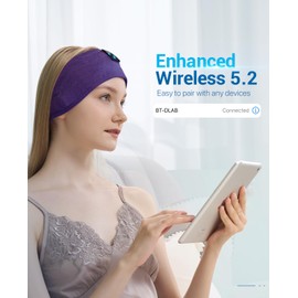 Voerou Auriculares para dormir Con diadema Bluetooth – Auriculares ajustables para dormir, Regalos tecnológicos para Hombres y Mujeres que duermen de lado, Siesta en la oficina, viajes, meditación