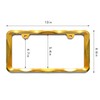 Sgooky 3D Curly Wave Pattern License Plate Holder Chrome License