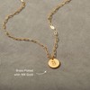 STORYJEWELLERY Letter K Necklace for Women, K Initial Charm Layered