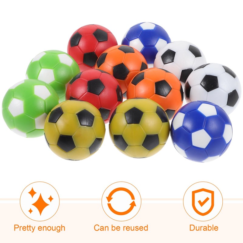 Outanaya 12pcs Football Balls Replacement for Table Soccer Game Balls