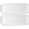 Blue Sky Organic White Tray Rectangle (2-Pack) - 17.5" Disposable