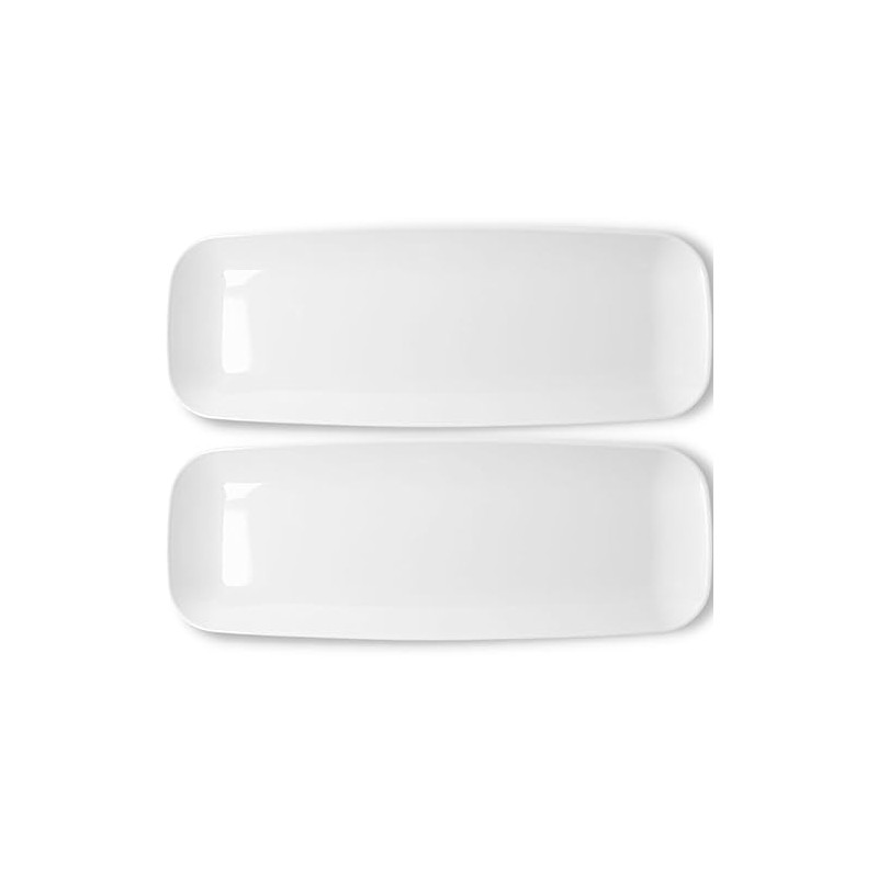 Blue Sky Organic White Tray Rectangle (2-Pack) - 17.5" Disposable