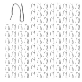 Stainless Steel Curtain Hooks for Drapes, Drapery Hooks pins for Curtains Curtain Hooks Heavy-Duty Offset Pin-on Drapery Hooks for Window Door Shower Curtain (100)
