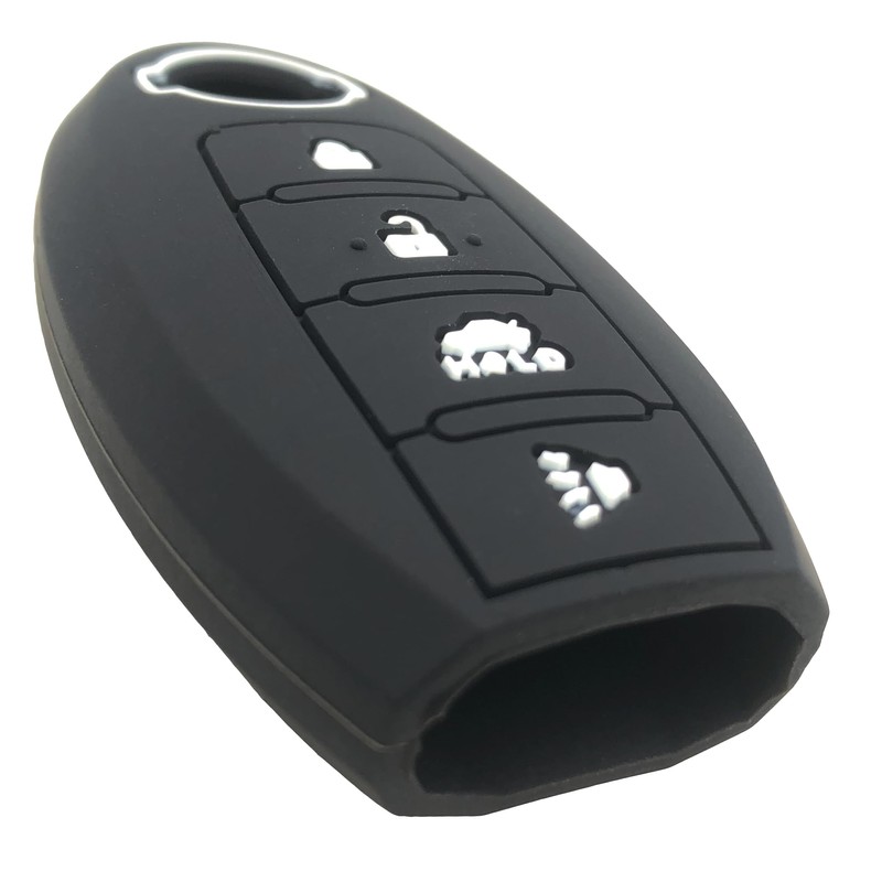 Silicone Rubber Key Fob Cover Compatible with 2007-2019 Nissan 350Z