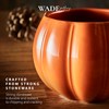 Wade WA976005ORA Set of 2 Pumpkin Shaped Mugs with Smooth
