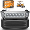 GODCTSUP Club Car LED Headlight with Bumper, 12V Golf Cart