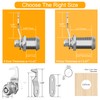 inBovoga 2 Pack Tool Box Locks with Keys, Hook Cam,