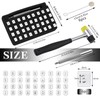 WONVOC 44 pcs Leather Stamping Kit, 36 pcs Leather Stamping