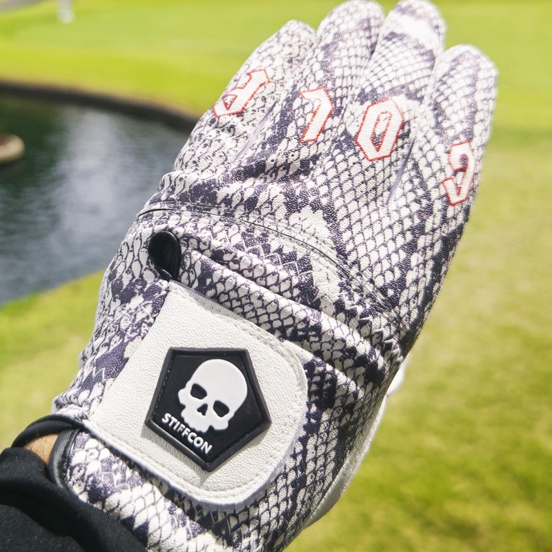 FLUO PYTHON WHITE Mens Golf Glove Left Hand Python White