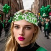 BYETOCE St. Patrick's Day Stretchy Headband Lucky Shamrock Thick Hair