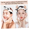 BESPORTBLE 2 Pcs Adorable Cow Print Skincare Headbands Spa Face