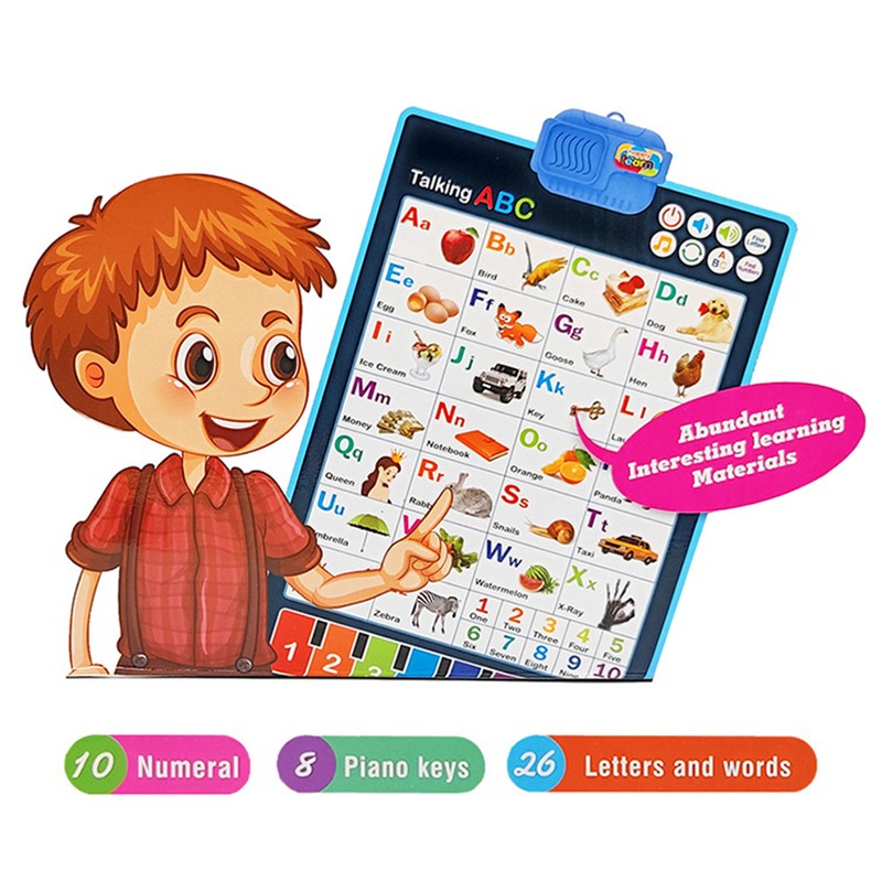 Interactive Alphabet Chart Preschool Educational Learning Toy Alphabet Wall Chart