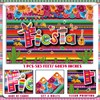 Mexican Party Decorations-Cinco De Mayo Fiesta Backdrop,Taco Party Birthday Photo