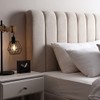 linensland® Super King Fitted Sheet Beige - 100% Egyptian Cotton