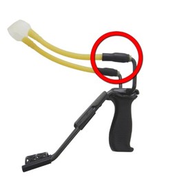 Set of 2 Black Rubber Cover for Folding Falcon Slingshot Parts Slingshot Parts