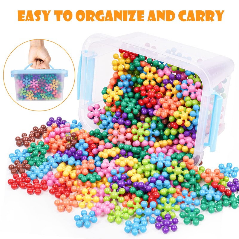 NiToy Snowflake Interlocking Building Block Educational Toy 300PCS for Kids