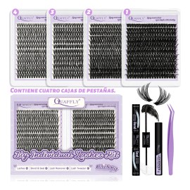 Kit Extensiones De Pestañas, 10-18mm Set De 4 Cajas