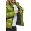 Guess Men's Warm Rain Resistant Puffer, Moss, Large
