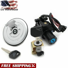 Unbranded Lock Set Ignition Switch Fuel Gas Cap for Honda CB300F 2015-2019 CB250F 2015-17