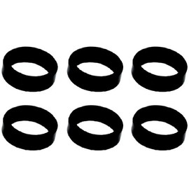 LSTYLE Dart Flight Accessory: L-Ring Inserts for Flight-L with Slot Lock - Black