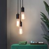 Black Pendant Light, CADELON Vintage Mini Hanging Lamp, Farmhouse Industrial